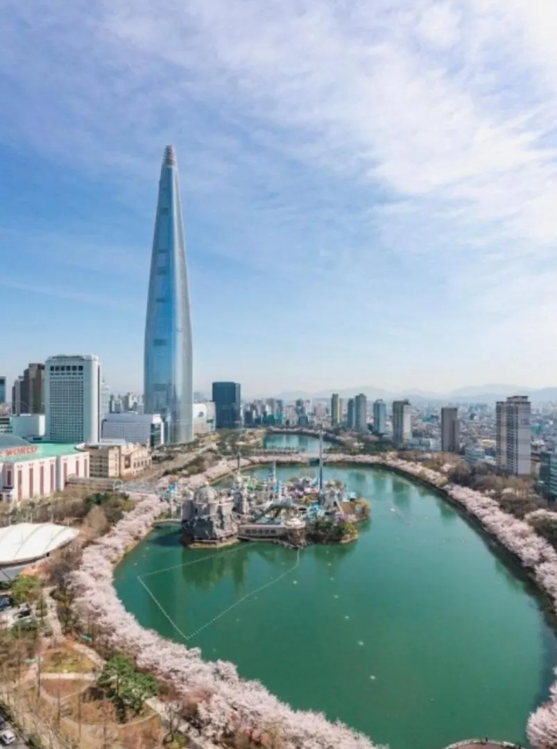 Urban Corner Stay New Building 2 Rooms, 1 Living Room, 1 Kitchen # Seokchon Lake Cherry Blossom # Lotte World # Kspo Seoul